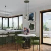 Lampa wisząca ryflowana ESTRIA zielono-beżowa 3xE14x15W Podgląd zdjęcia produktu 13