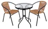 Gartentisch 60 cm Tisch aus gehärtetem Glas für Garten, Produktbild-Vorschau 5
