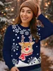 Winterpullover für Damen - Rentier Winter Strick Pullover Produktbild-Vorschau 2