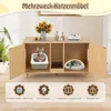 Mueble COSTWAY para arenero de gato, casa para gatos con Vista previa de la imagen del producto 4