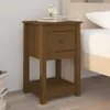 vidaXL Nachttisch Honigbraun 40x35x61,5 cm Massivholz Produktbild-Vorschau 2