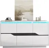 okwish Buffet / enfilade pour salon avec 3 portes, étagères Voir les images du produit 10