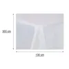 Tischdecke rechteckig 130x300 cm weiss Leinenoptik Produktbild-Vorschau 3