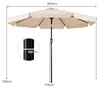Sonnenschirm 300cm, Gartenschirm mit neigbarem Winkel von Produktbild-Vorschau 2