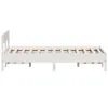 The Living Store Massivholzbett ohne Matratze Weiß 120x200 Produktbild-Vorschau 6