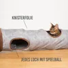 KaraLuna Katzentunnel 120 x 24 cm I 3 Gucklöcher & Produktbild-Vorschau 2