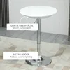 HOMCOM Bartisch Höhenverstellbarer Runder Esstisch Weiß Ø61 Produktbild-Vorschau 6