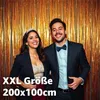 Pozlátkový záves zlatý - 200 x 100 cm - trblietavý záves na Náhľad obrázku produktu 3
