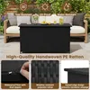Yaheetech Polyrattan Gartenbox mit Rollen & Deckel, 650 L Produktbild-Vorschau 6
