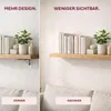 HOOZ Tablarträger Unsichtbar 10mm – Schwerlast Regalhalter Produktbild-Vorschau 5
