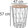 Beistelltisch "kumi" schwarz d47cm  - Atmosphera créateur Produktbild-Vorschau 3