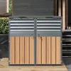Merax Mülltonnenbox mit Klappdeckel, Mülltonnenverkleidung Produktbild-Vorschau 3