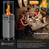KESSER® Gasheizstrahler 4/8 kW Gas Piezozündung Heizung + Produktbild-Vorschau 8