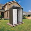 HOMAVO Gerätehaus Metall mit Pultdach, Gartenhaus Metall Produktbild-Vorschau 7