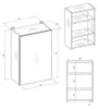 Szafka Łazienkowa Wisząca z Lustrem POLA Kaszmir 40x60 cm Podgląd zdjęcia produktu 19