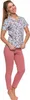Zweiteiliges Damen-Pyjama-Set mit Blumen und langer Hose Produktbild-Vorschau 5
