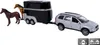 Volvo XC-90 kovové auto s prívesom pre kone 13cm Náhľad obrázku produktu 4