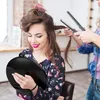 Friseur Spiegel Rund Leicht mit Griff – Friseurspiegel Produktbild-Vorschau 4