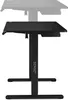A black adjustable standing desk is shown from the side. Anteprima dell’immagine prodotto