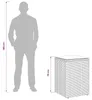 Möbel Beistelltisch Schwarz Poly-RattanBeistelltische - Produktbild-Vorschau 8