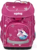 A pink Ergobag Cubo school backpack with a star pattern and a unicorn graphic. Produktbild-Vorschau