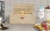 Brotbox aus Zirben Holz Brotkasten mit Schneidebrett Produktbild-Vorschau 2