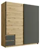 raumhirsch ARMOIRE, Graphite noir, Chêne artisan, Voir les images du produit 1