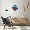 Wanduhr - Rund - Glasuhr - Meer Sommer Blume - 30x30cm - Produktbild-Vorschau 6