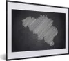 MuchoWow® MuchoWow® Gerahmtes Poster Schwarze und weiße Produktbild-Vorschau 1