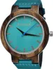 Holzwerk KAHLA große Damen Holz Uhr mit Leder Armband in Produktbild-Vorschau 1