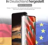 Two smartphones are displayed in front of the German and EU flags, with text indicating the product is made in Germany. Produktbild-Vorschau