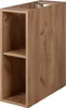 A narrow, tall, open-fronted wooden cabinet with one shelf. Voir les images du produit