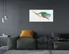Glasbilder 140x70 Wandkunst Bunte bemalte Papagei Produktbild-Vorschau 4