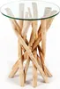 Tavolino di design DRIFTWOOD 40 cm in teak con piano in Anteprima dell’immagine prodotto 7