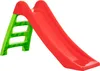 A red and green plastic children's slide against a white background. Anteprima dell’immagine prodotto