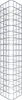 Gabionensäule eckig 22  cm x 22  cm, 80 cm Höhe, MW 5 cm x Produktbild-Vorschau 1