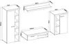 AX LIVING Spacoro Wohnwand grau modern Matera Oldwood 270 Produktbild-Vorschau 5