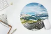 MuchoWow® Mauspad Mousepad Alpen - Felsen - Gras 30x30 cm - Produktbild-Vorschau 5