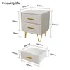 INONEFT, set di 2 comodini, mobiletto notte con 2 cassetti, Anteprima dell’immagine prodotto 2
