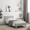 vidaXL Bettgestell mit Kopfteil Grau Sonoma 100x200 cm Produktbild-Vorschau 2