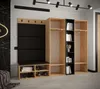 Garderobe MIRO Set 8 mit gepolsterten Paneelen Industrial Produktbild-Vorschau 3