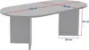 CALICOSY - Table basse ovale L119 cm - IRIS Voir les images du produit 5