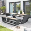 HOME DELUXE Sitzgarnitur aus Stahl KOBON Anthrazit -  Produktbild-Vorschau 2