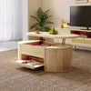 OKWISH Table Basse Relevable avec Étagère Extensible, Voir les images du produit 1
