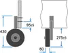 Slipräder Schlauchbooträder Heckräder klappbar Ein-Hand Produktbild-Vorschau 8