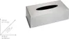 A diagram showing the dimensions of a tissue box dispenser, alongside a product shot of the dispenser. Anteprima dell’immagine prodotto