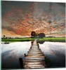 Bilder auf glas - Asien brücke see natur - 60x60cm - Produktbild-Vorschau 1