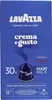 A box of Lavazza Crema e Gusto coffee capsules. Voir les images du produit