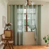 Lot de 2 rideaux en voile semi-transparent aspect lin, avec Voir les images du produit 9