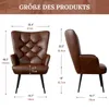 Hawthyhome eleganter Sessel polsterstuhl Ohnzimmer Sessel Produktbild-Vorschau 2